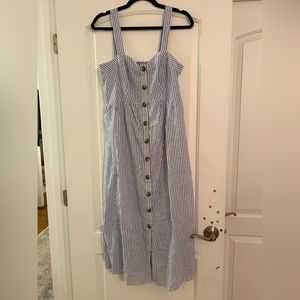 Seraphine Maternity striped Button Front Dress